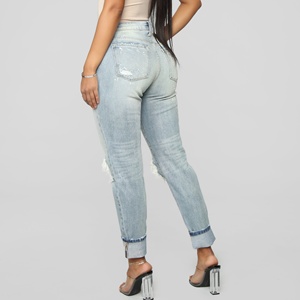 Alta cintura <span class=keywords><strong>jeans</strong></span> de mamá proveedor de China mano pintado <span class=keywords><strong>jeans</strong></span> - Product Image 2