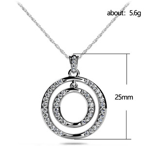 Elegante Collana con Doppio Anello per Donne, Semplice Catena Circolare per Clavicola, Accessorio Versatile per Ogni Giorno - Product Image 2