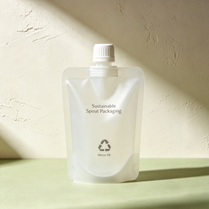 Custom Printed Recyclable Mono PE Eco Friendly Leakproof Stand Up Spout Pouch For Shampoo Detergent Lotion Liquid Packaging <b>Bag</b> - Product Image 1
