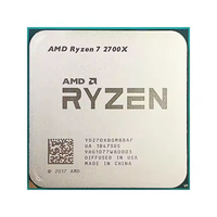 R7 2700X 3.7 GHz Delapan Inti Delapan Thread 16M 105W Prosesor CPU YD270XBGM88AF Soket AM4 Bekas