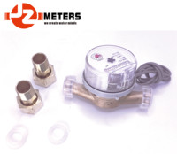 Compteur d'eau intelligent multi-jets DN15 en laiton OEM, protection IP65, connectivité filetée, garantie 3 ans