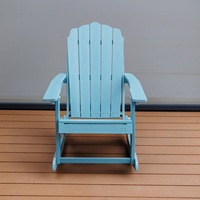 Fauteuil à bascule grenouille de style américain pour l'extérieur, chaise longue de jardin en HDPE, chaise de plage imperméable et résistante à l'humidité