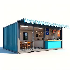 This Tiny Container House Is <b>a</b> Versatile Living Unit Featuring <b>a</b> Customized Interior with <b>a</b> Full <b>Kitchen</b> and Bathroom - Product Image 5