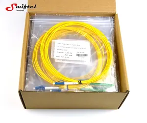 Cable de parche de fibra óptica, puente de fibra óptica simple de modo único LC/UPC-LC/APC