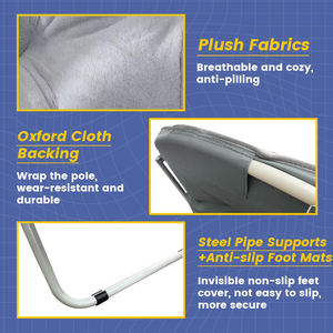 เก้าอี้เหล็กทรงดวงจันทร์พับได้สะดวกสบายพร้อมความจุ130กก. สำหรับบ้านสำนักงานโรงแรมดีไซน์ทันสมัยสำหรับการตั้งแคมป์กลางแจ้งและชายหาด - Product Image 4