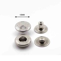 Ashion-Botones de cobre de 15mm, 4 piezas de sujetadores a presión con logotipo personalizado