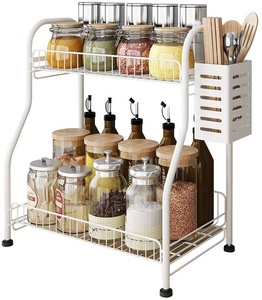 Kitchen <strong>Large</strong> Knocked-Down <strong>Spice</strong> <strong>Rack</strong>, Seasoning Organizer Standing Bathroom Storage Shelf <strong>Rack</strong> - Product Image 2