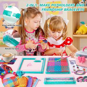 Kits de Tejido de Mano para Niños y Adultos - Tema de Cartón, Edades 4+ y 12+, Regalos Sencillos - Product Image 2