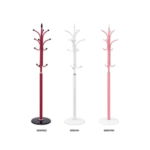 stylish space saving best unique small strong solid red marble iron coat stand