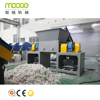 Déchiqueteuse industrielle à double ou simple axe pour sacs FIBC en film PP/PE, avec PLC automatique, robuste, pour la réduction de taille et le recyclage