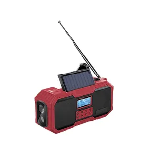 NOAA WB AMFMラジオワイヤレススピーカーエアバンドAndroidAmFmポータブルラジオヨーロッパ/アメリカスタイルのパワーバンクソーラー充電