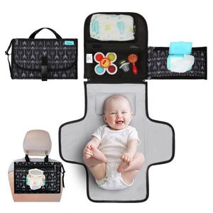 Free sample Multifunctional Waterproof Travel Baby Paper Towel <b>Changing</b> Pad Outdoor Folding Newborn Baby Diaper <b>Bags</b> Mat - Product Image 4