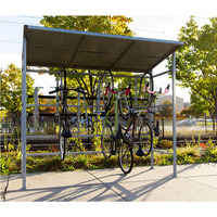 Abri de vélo en métal, vente chaude, support Vertical en métal facile à installer, abri de vélo de stationnement