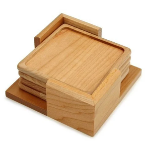 Posavasos de café de madera de nogal de hecho a mano Material puro, posavasos de madera redondeada de alta compra, posavasos para tazas de café - Product Image 6