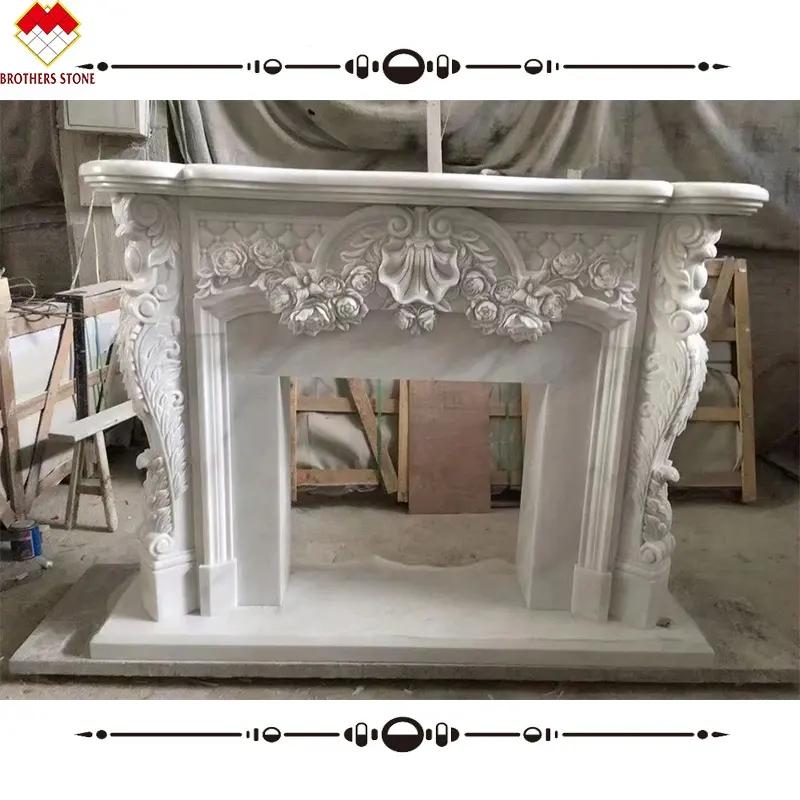 Mensole per camino in marmo antico in vendita camino in marmo bianco vittoriano in stile europeo