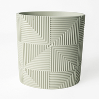 Ensemble d'accessoires de salle de bain en résine écologique à motif géométrique 3D moderne, 4 pièces, facile à nettoyer, pour hôtel élégant et maison
