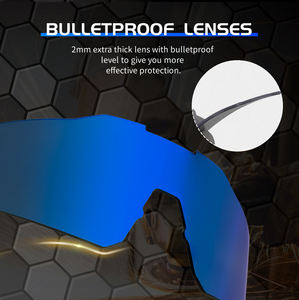 KAPVOE 남성용 사이클링 변색 스포츠 선글라스, 러닝 산악 자전거 라이딩용 TR90 UV400 방풍 PC 렌즈 고글 - Product Image 6