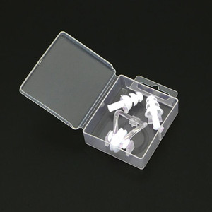 Hochwertige Silikon-Nasen clips Wasserdichte Schwimm nasen stopfen Ohr stöpsel für Erwachsene Kinder, Ohr nasen schutz - Product Image 5
