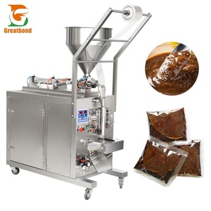 ODM OEM Multi-function Tomato <b>Ketchup</b> Salad Food Mustard Mayonnaise Plastic Film Bag Back-seal Liquid Filling Packaging Machine - Product Image 1