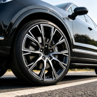Rines de Acero Forjado de 19/20 Pulgadas, 5*120 PCD, Negro Brillante, Diseño en V, Compatibles con BMW Serie 3/4/5/6/7 y X3/X4/X5/X6/X7