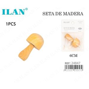 Ilan Fungo di Legno 6Cm Giocattolo Naturale per Bambini - Product Image 2