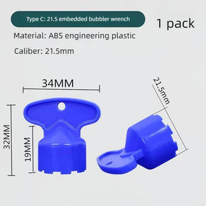 Outil <span class=keywords><strong>de</strong></span> clé pour aérateur encastré pour évier <span class=keywords><strong>de</strong></span> cuisine et <span class=keywords><strong>salle</strong></span> <span class=keywords><strong>de</strong></span> <span class=keywords><strong>bain</strong></span>, 5 pièces, avec 5 tailles M16.5, M18.5, M21.5, M24, clé <span class=keywords><strong>de</strong></span> démontage <span class=keywords><strong>de</strong></span> robinet - Product Image 5
