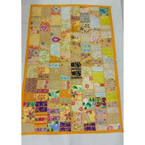 Patchwork indien fait à la main coton Vintage Kantha rideau Mandala tapisserie bohème écologique rideaux fait à la main article mur Art - Product Image 1