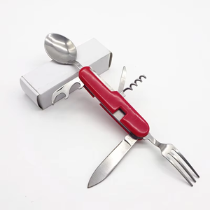 6-in-1 Gấp Cắm Trại Bộ đồ ăn bằng thép không gỉ dao kéo đặt nĩa dao muỗng mở H & Y ck001 - Product Image 3