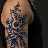 Feuille de tatouage temporaire à transfert d'eau à finition mate à base d'extraits végétaux, 80 motifs assortis, 110x180mm, pigment botanique