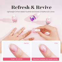 Missgel Ensemble de mini huiles pour cuticules de marque privée à faible quantité minimale de commande avec logo personnalisé Vente en gros 5ml d'Huile revitalisante végétalienne pour cuticules pour ongles