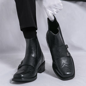 3033 chaussures pour hommes de bonne qualité <span class=keywords><strong>bottines</strong></span> talons blocs bas bottes <span class=keywords><strong>chelsea</strong></span> - Product Image 5