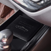 Porte-cartes d'enregistrement et de sécurité, étui en cuir pour véhicule, portefeuille d'accessoires de voiture, organisateur pour pièce d'identité, porte-documents de voiture
