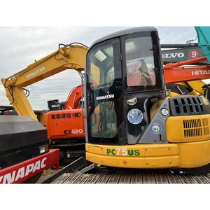 Excavadora usada KOMATSU PC75US de movimiento suave para proyecto de reparación municipal - Product Image 1