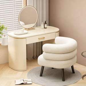 Sillón Individual para Sala de Estar o Dormitorio, Silla de Vestidor con Patas de Metal, Estilo Moderno, Cómodo Sillón con Forro de Terciopelo y Espuma - Product Image 2