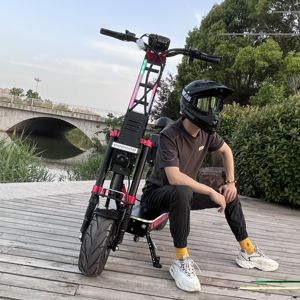 Nuevo Scooter Eléctrico para Adultos de Dos Ruedas R8, Motor Dual de 72v 8000w, Pantalla Grande, Scooters Eléctricos Plegables para Adultos con Asiento - Product Image 2