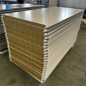 แผ่นหลังคาสำเร็จรูปโ<span class=keywords><strong>ล</strong></span>หะฉนวนกันความร้อนสำหรับภายนอกอาคาร แผ่นผนังฉนวนกันความร้อนภายนอก แผ่นฉนวนกันความร้อนแบบแซนวิชใยหินปิดผนึกขอบด้วย <span class=keywords><strong>PU</strong></span> - Product Image 2