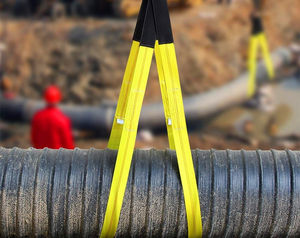 ダブルプライ6:1リフトスリングストラップとシャックルポリエステルフラットウェビングスリング - Product Image 5