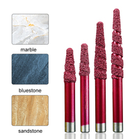 Outil diamanté de brasage multicouche Tête de fraise en bout pour marbre, traitement du granit et mèche de coupe de pierre CNC