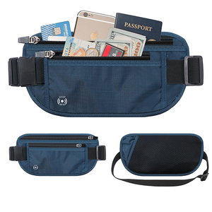 Marsupio a tracolla RFID con <span class=keywords><strong>cintura</strong></span> porta soldi nascosta, sottile, antifurto, da viaggio, porta passaporto, marsupio regolabile - Product Image 2