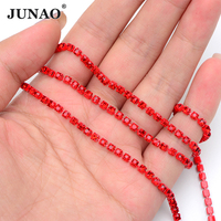 JUNAO 10 Yardas Rollo SS6 8 12 16 Diamante Strass Recorte Coser en Cristal Piedra Cadena Garra Rhinestone Copa Cadena
