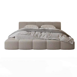 Lit de luxe pour chambre à coucher, meubles en tissu, lit <span class=keywords><strong>king</strong></span>-<span class=keywords><strong>size</strong></span> pour petits appartements, moderne et simple, lit double rembourré - Product Image 6