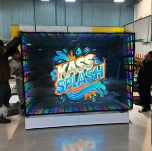 Tùy chỉnh lớn 3D logo Infinity Gương đèn neon hình lục giác và hình chữ nhật phong cách cho văn phòng và cửa hàng trang trí công ty nhà - Product Image 2