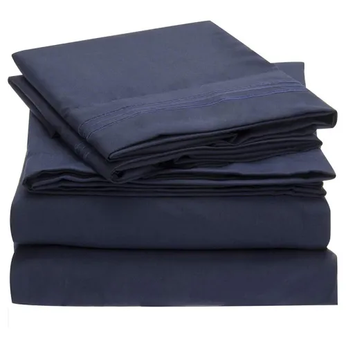 Ensemble complet de taille de luxe ensemble de draps de lit King microfibre pas cher personnalisé pour les entreprises