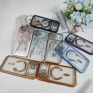 Recién lanzado para iPhone 17 Series Matte Skin-Sensitive Magnetic PC Phone Case Electroplated Transparent Lens Protection Plus - Product Image 2
