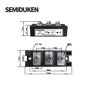 Tipo <span class=keywords><strong>de</strong></span> cápsula <span class=keywords><strong>de</strong></span> alto voltaje Tiristor controlado por <span class=keywords><strong>silicio</strong></span> <span class=keywords><strong>Scr</strong></span> MDC200A Módulo rectificador <span class=keywords><strong>de</strong></span> alta corriente para aplicaciones industriales - Product Image 4