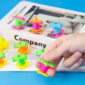 <b>Mini</b> Spinning Top Colorful Plastic Hand Shaking Drive Educational Toy For Children 2 4 Years <b>Old</b> Outdoor Play Gift - Product Image 3