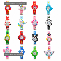 Montre à quartz pour enfants avec figurines de dessins animés, montre-bracelet mignonne pour enfants avec cadran coloré, cadeau d'anniversaire pour garçons et filles