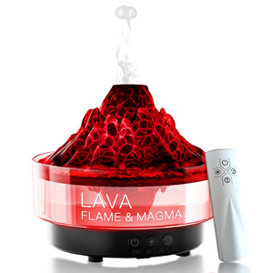 Iceberg <strong>Essential</strong> <strong>Oil</strong> Aroma <strong>Diffuser</strong> With Timing 7 Color Light 3D Flame Volcano for Home Scent Aromatherapy <strong>Diffuser</strong> Air Desk - Product Image 1