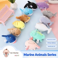 Nouvelle série d'animaux marins mignons : Peluche Raie Manta, Poupée Requin, Sac à dos, Porte-monnaie, Pendentif en peluche courte