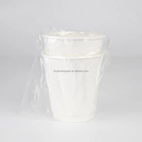 Gobelets en papier jetables à paroi simple emballés individuellement, logo personnalisé, biodégradables, pour café chaud, thé, boissons